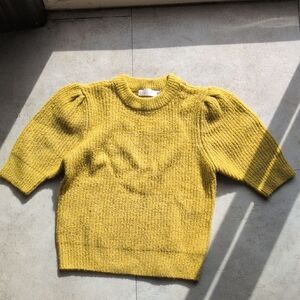 RD Style Yellow Crew Neck Sweater